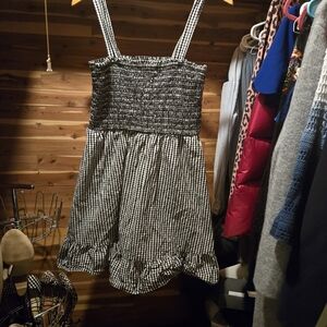 Black and White Gingham Dress